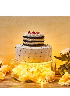 Arabest 3 Pcs Acrylic Cake Stand Clear Cake Riser Cake Cupcake Dessert Display Stand Cake Tier Round Cylinder Display Riser Display Box for Wedding Birthday Party, Inch, 8 Inch and 10 Inch  - Image 5