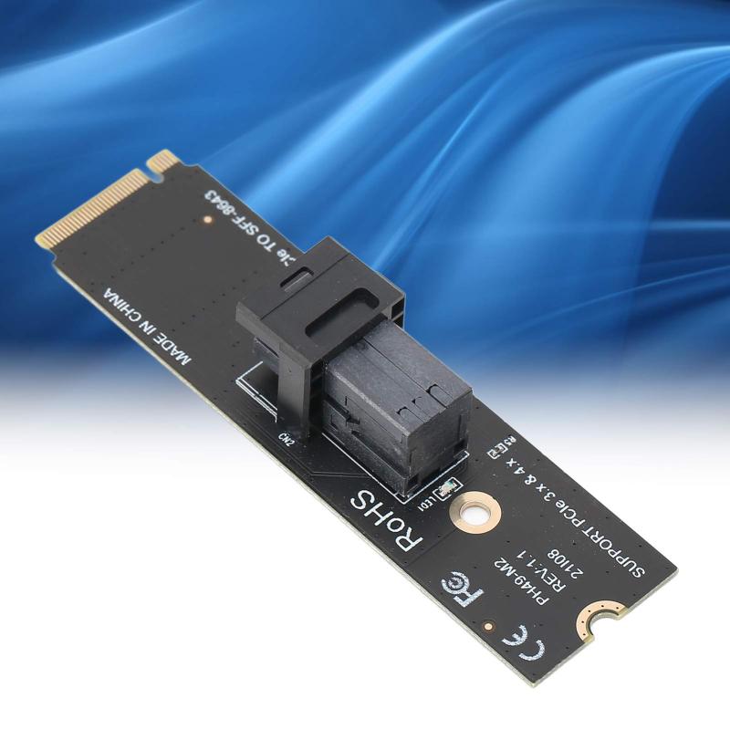 M.2 NVMe Adapter Expansion Card - 64GT/S High Transmission Speed Stable Performance PCI-E 4.0 Card for PCIE Slot Desktop PCs With NVMe Protocol Support - Image 2