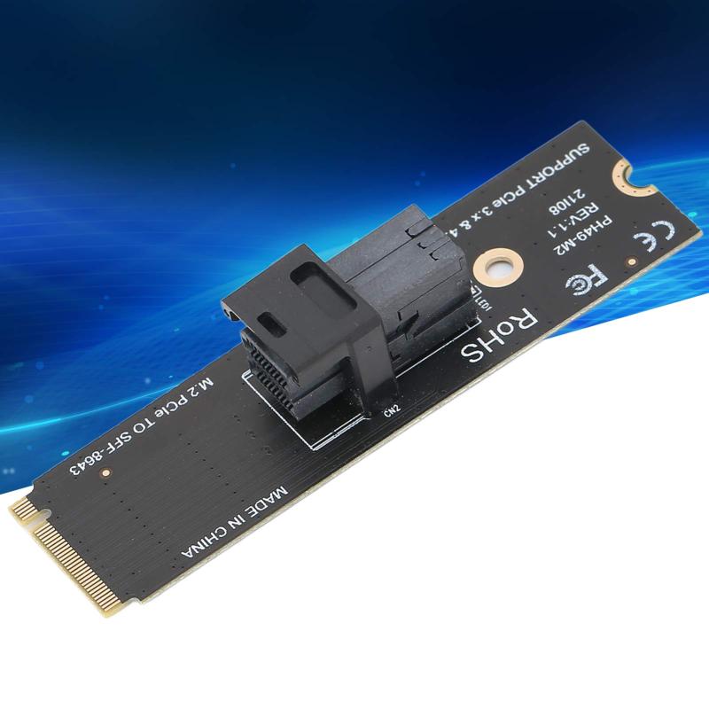 M.2 NVMe Adapter Expansion Card - 64GT/S High Transmission Speed Stable Performance PCI-E 4.0 Card for PCIE Slot Desktop PCs With NVMe Protocol Support - Image 1