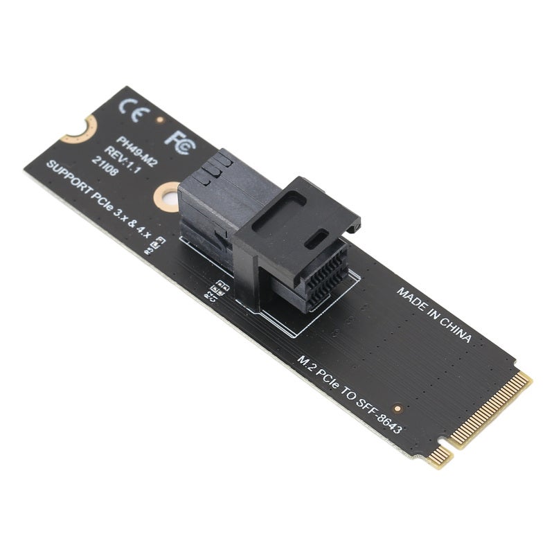M.2 NVMe Adapter Expansion Card - 64GT/S High Transmission Speed Stable Performance PCI-E 4.0 Card for PCIE Slot Desktop PCs With NVMe Protocol Support - Image 4