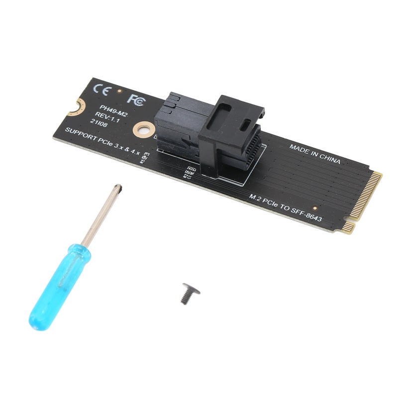 M.2 NVMe Adapter Expansion Card - 64GT/S High Transmission Speed Stable Performance PCI-E 4.0 Card for PCIE Slot Desktop PCs With NVMe Protocol Support - Image 5