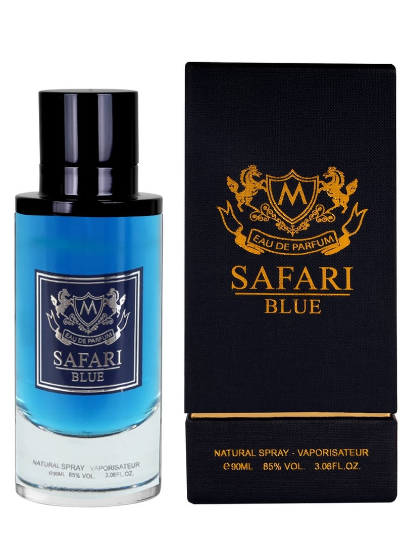 mahabub SAFARI BLUE From mahabub perfume 90ML  - Image 1