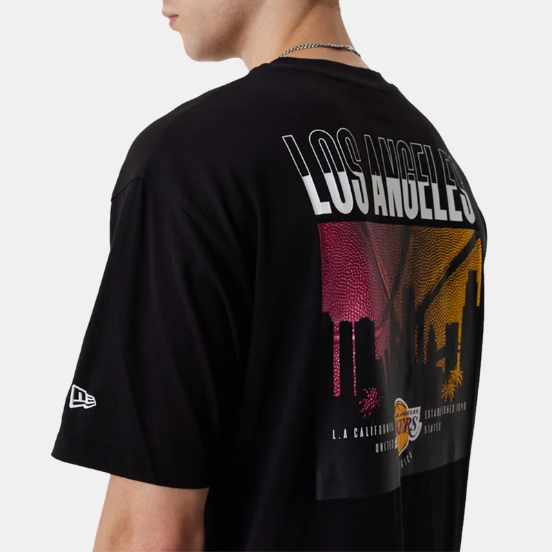 NEW ERA Men's NBA City Graphic Los Angeles Lakers Oversized T-Shirt