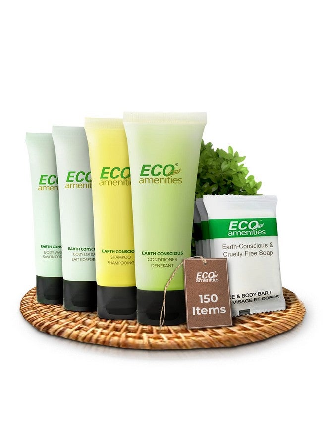 ECO Amenities 150 Piece Hotel Toiletries Set5In1 Travel Toiletries Include 30Ml Shampoo Conditioner Body Lotion Body Wash And 28G Soap (30 Each)Perfect For Hotels Airbnb And Hospitality - Image 2