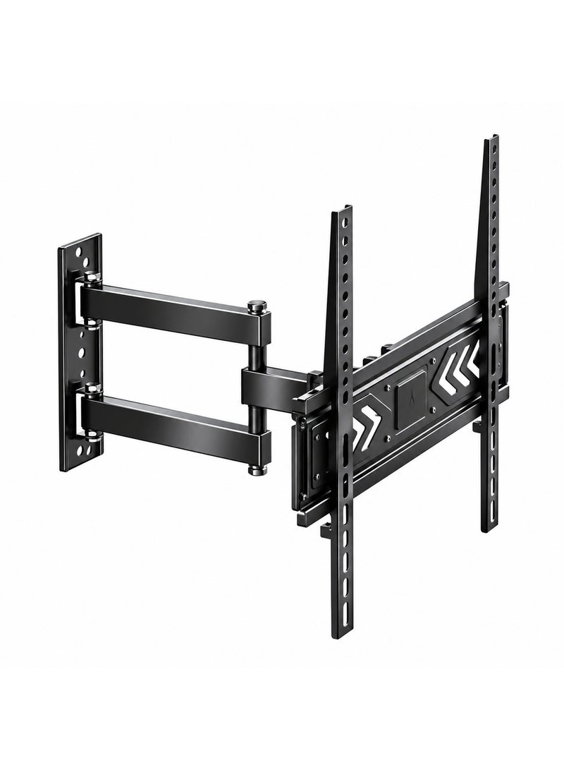 BEETEC TV Wall Mount Full Motion for 26"-75" Flat Panel TVs, Load Capacity 55 kg/121 lbs, VESA Up to 400×400 mm, ±60° Swivel, +6°/-7° Tilt, 52–350 mm Profile, Cable Management - Image 1