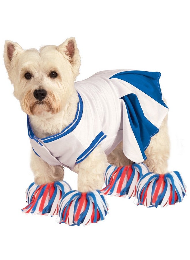 Rubie's Deluxe Cheerleader Pet Costume, White/Blue, X-Large