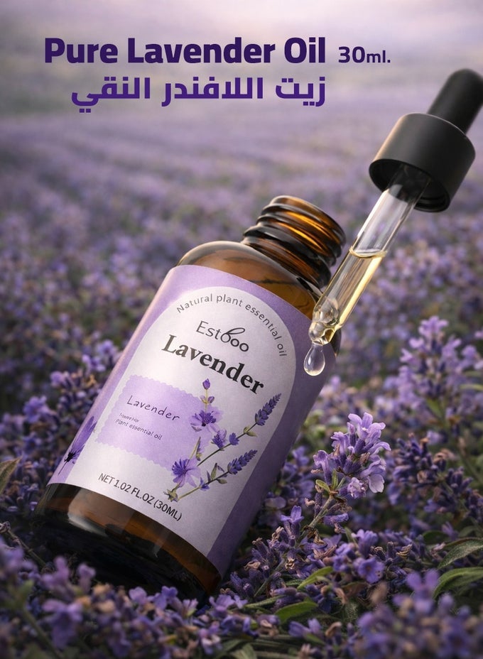 Lavender Essential Oil 30ml  Naturally Distilled Aromatic Oil with a Soft, Calming Floral Aroma for Relaxation & Peaceful Ambience