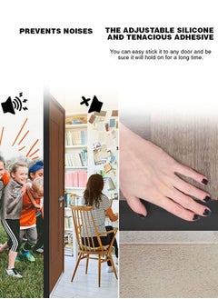 Xoopla (2 pack) Door Draft Stopper, Under Door Draft Blocker , Adjustable Adhesive Rubber Door Seal Waterproof Soundproof for Interior Exterior Doors Guard Against Drafts Dust Noise Animals (5×100CM,Black)  - Image 2