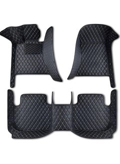 WINCA Car Floor Mats Compatible With Toyota Land Cruiser 2018-2021 PVC Leather Non-slip Weather Color Available (Black)  - Image 1