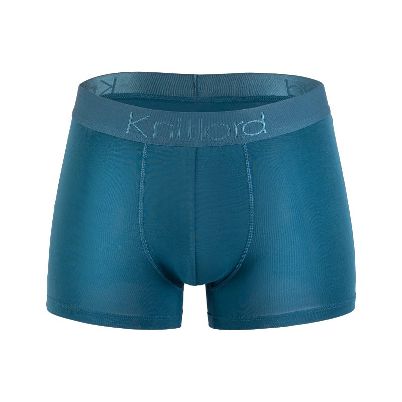 KNITLORD Men's Luxury Bamboo Viscose Boxer Underwear Ultra Soft and Breathable Stripes Boxer Briefs 5 Pack (XL) - Image 2