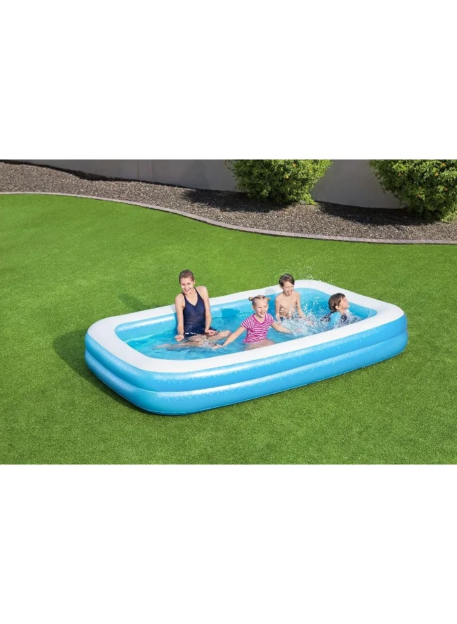 Bestway Family Pool Rectangular, Blue, 305x183x46 cm 3.05mx1.83mx46cm