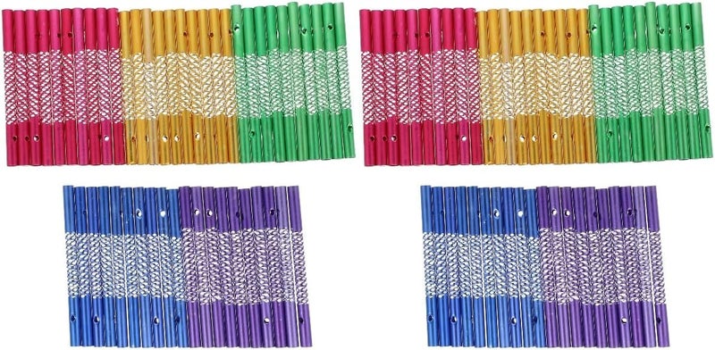 woobles 100pcs Wind Chime Tubes Replacement Aluminum Wind Chime Pipes DIY Wind Chime Parts Colorful Wind Chime Kits for Home Garden Decor (Random Color) - Image 1