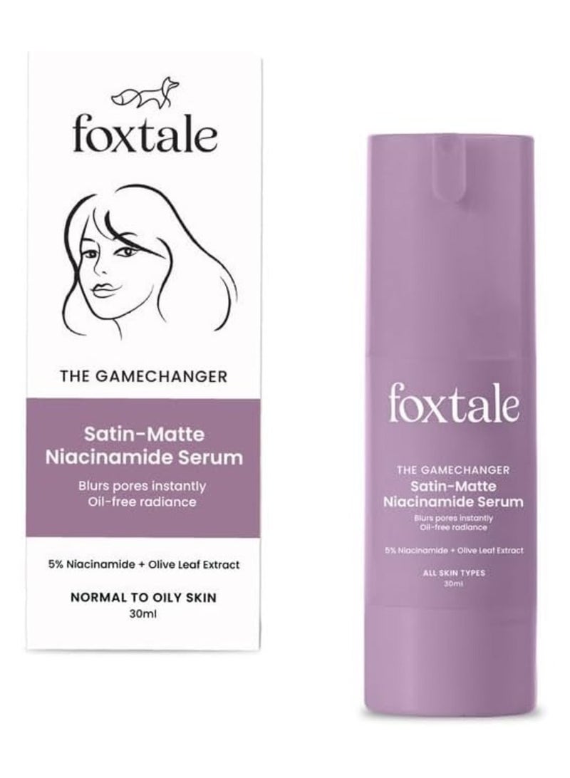 foxtale 5% Niacinamide Face Serum | Fades Blemishes & Acne Marks | Reduce Dark Spots | Controls Oil and Brightens Skin | Lightweight & Non-sticky | All Skin Types | Men & Women - 30ml  - Image 1