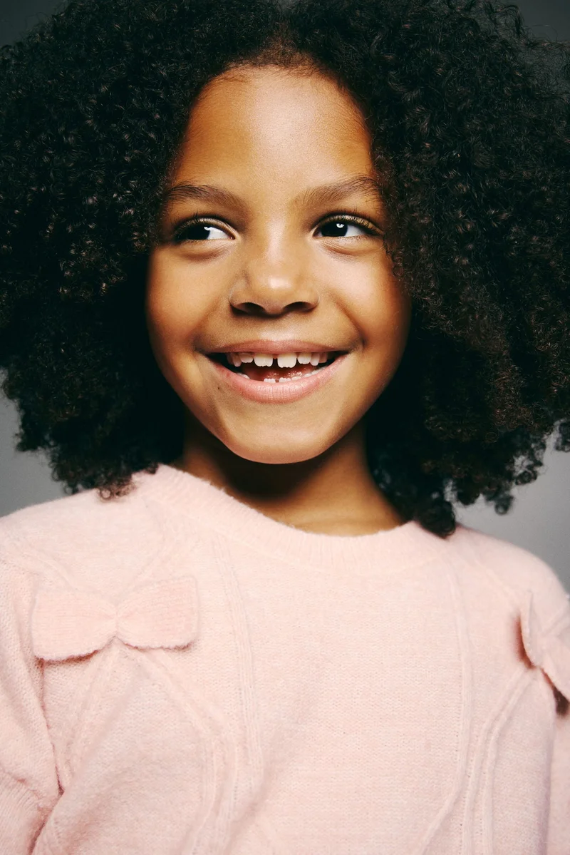 H&M Bow-detail knitted jumper