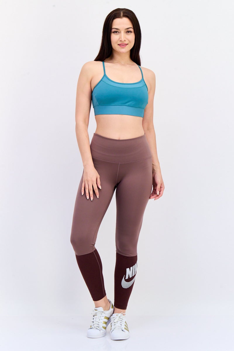Nike Women Dri-Fit Training Leggings, Mauve - Image 4