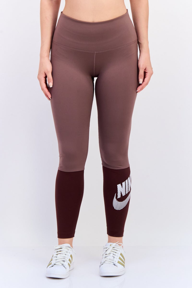 Nike Women Dri-Fit Training Leggings, Mauve - Image 1