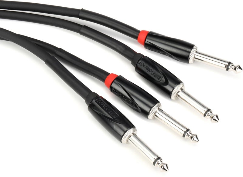 Roland Black Series Interconnect Cable Dual 14Inch to 14Inch 10 Feet