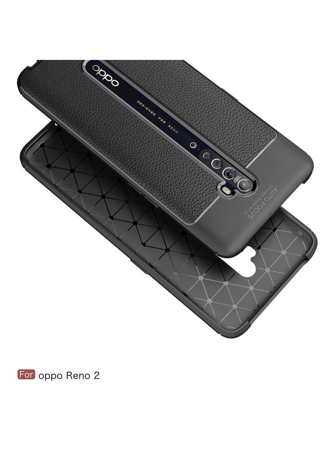 S-TOP Case For OPPO Reno 2 Litchi Texture TPU Shockproof Case - Image 2