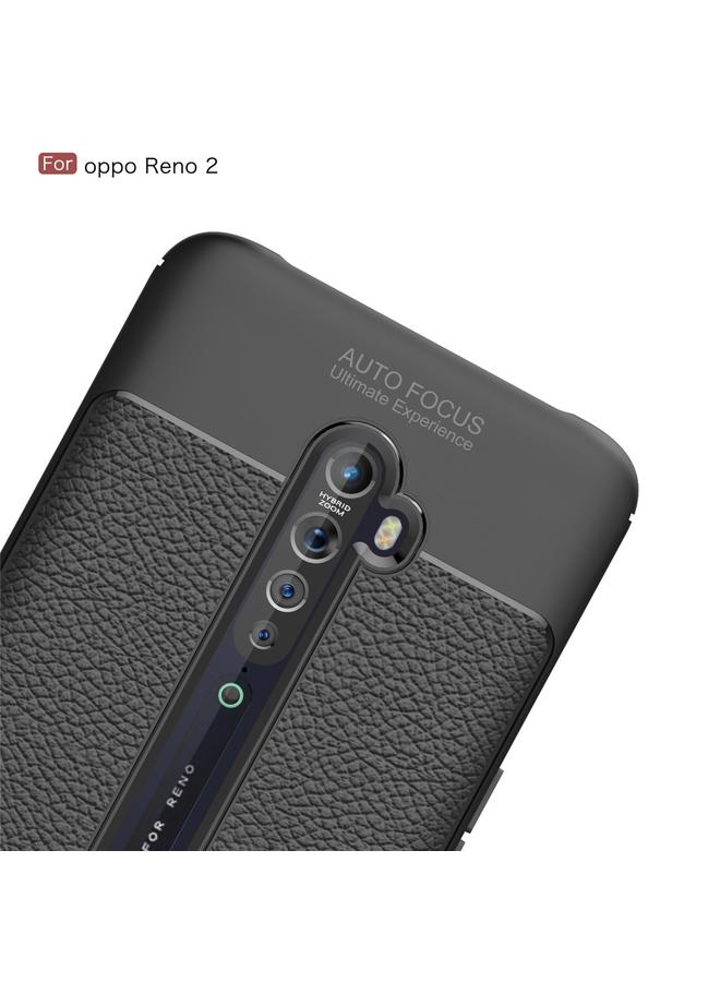 S-TOP Case For OPPO Reno 2 Litchi Texture TPU Shockproof Case - Image 3