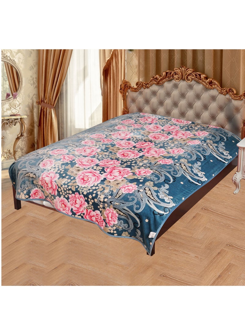 ستارجولد بطانية مزدوجة الطبقات عالية الجودة مصنوعة من خيوط منسوجة من البوليستر البكر مناسبة لفصل الشتاء وموسم الأمطار - Image 1