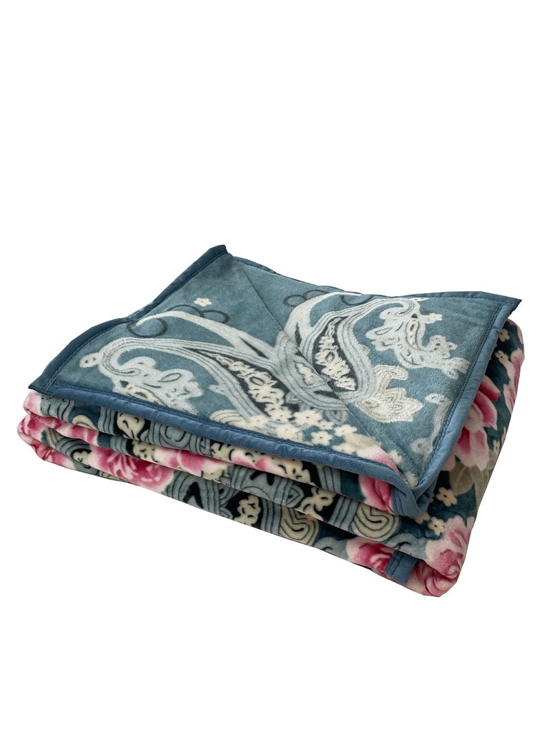 ستارجولد بطانية مزدوجة الطبقات عالية الجودة مصنوعة من خيوط منسوجة من البوليستر البكر مناسبة لفصل الشتاء وموسم الأمطار - Image 3