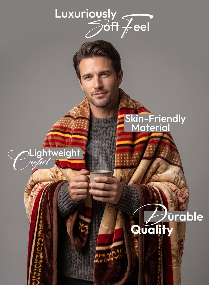 Stargold Double Ply Premium Quality Blanket SPUN YARN Obtained from Virgin Polyester Which is Suitable for winter and Rainy Season - Image 4
