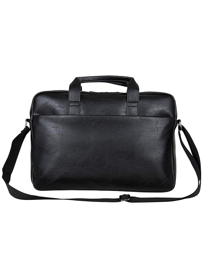Kenneth Cole Reaction - Protec Pebbled Vegan Leather Slim 16 Inch Laptop And Tablet Business Briefcase Bag - Image 1