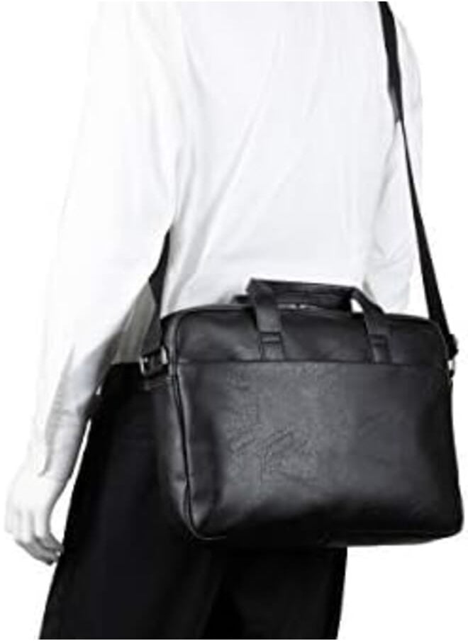 Kenneth Cole Reaction - Protec Pebbled Vegan Leather Slim 16 Inch Laptop And Tablet Business Briefcase Bag - Image 1
