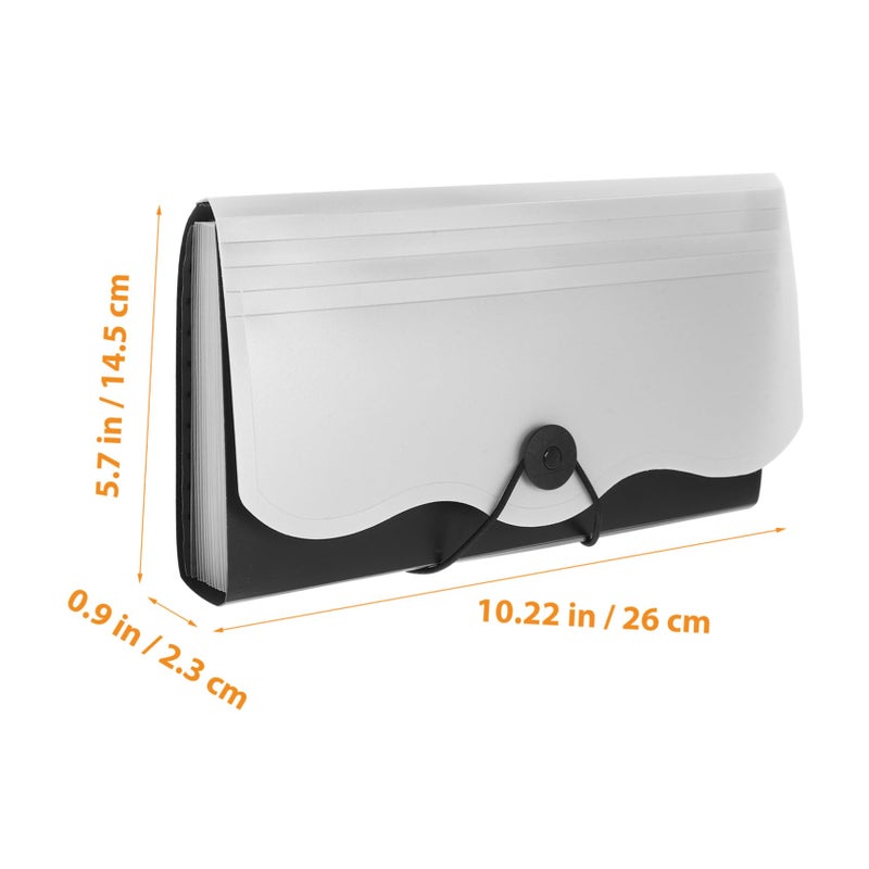 Green Portable File Organizer Expanding Accordion Folder For Receipts And Documents - Image 3
