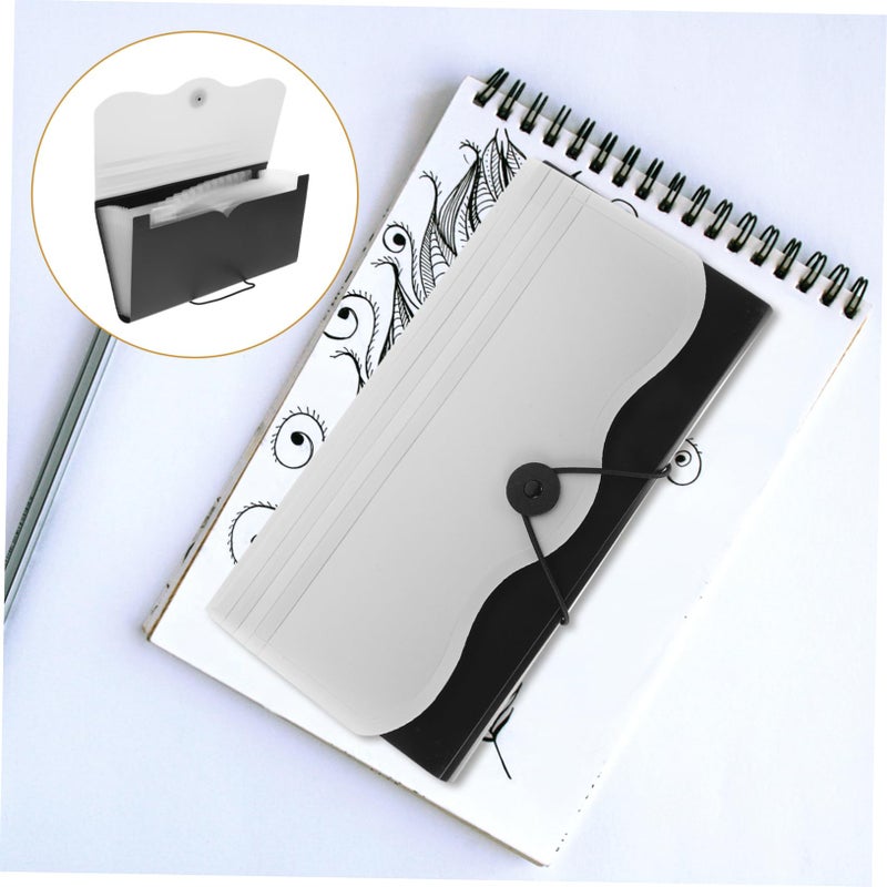 Green Portable File Organizer Expanding Accordion Folder For Receipts And Documents - Image 5