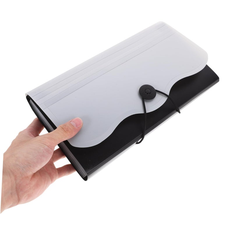 Green Portable File Organizer Expanding Accordion Folder For Receipts And Documents - Image 4