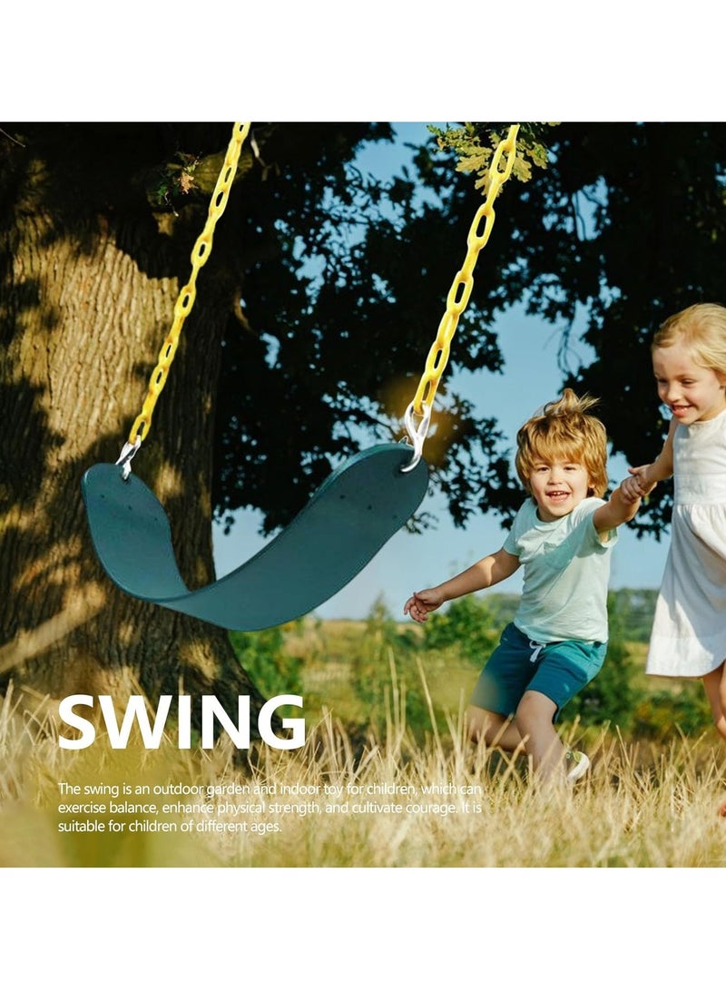 general Kids Outdoor Swing Heavy Duty Kids Swing Seats Replacement Tree Swings Small Swing Toy Backyard Swing with Chains for Child Indoor Outdoor Games - Image 2