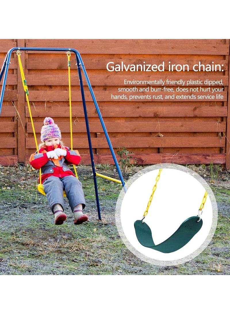general Kids Outdoor Swing Heavy Duty Kids Swing Seats Replacement Tree Swings Small Swing Toy Backyard Swing with Chains for Child Indoor Outdoor Games - Image 3