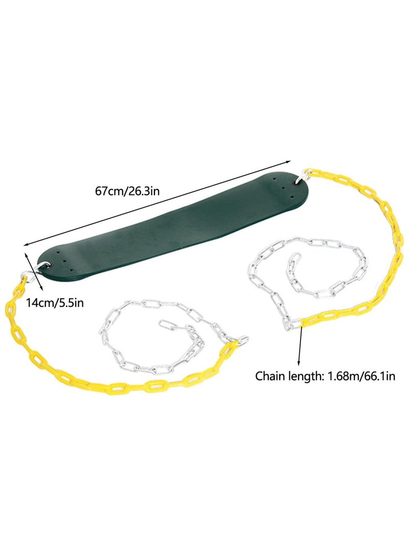 general Kids Outdoor Swing Heavy Duty Kids Swing Seats Replacement Tree Swings Small Swing Toy Backyard Swing with Chains for Child Indoor Outdoor Games - Image 4