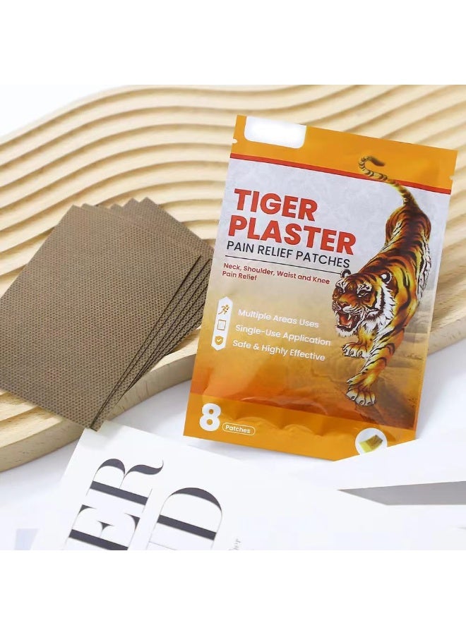 SYOSI 2 Packet Tiger Back Pain Patches, Hot Patch Tiger Chinese for Bone on Bone Knee Pain Relief, Back Pain, Muscle and Joint Pain Relief Ultra Strength Heat Patches - for Parents, Worker (16Tabs) - Image 1