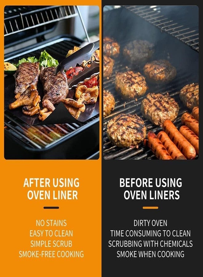 KPS Non Stick Oven Mat | Oven Liner BBQ Grill Mat | Reusable Thick Mat | Baking Mat (Multicolor, 40L x 33W cm, Silicone, Fiberglass and Teflon construction, Rectangular) - Image 3