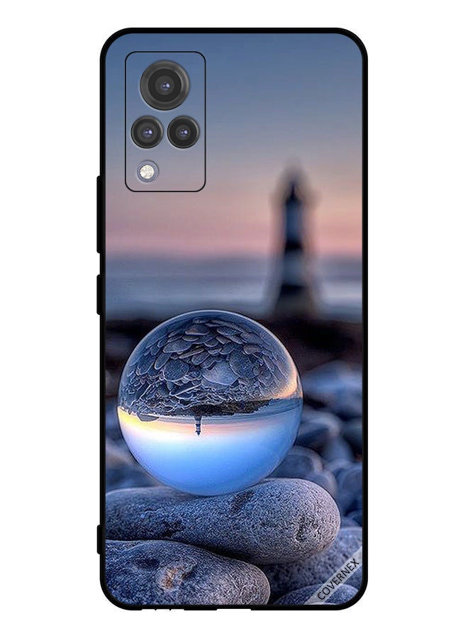 Covernex Protective Case Cover For vivo V21 5G Photography Of Nature In Round Glass - Image 1