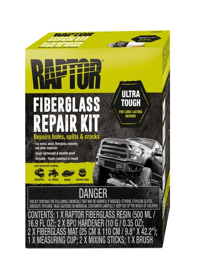 Raptor طقم إصلاح الألياف الزجاجية رابتور، شديد التحمل، لإصلاحات تدوم طويلاً على الثقوب والانشقاقات والشقوق، طقم إصلاح السيارات - Image 1