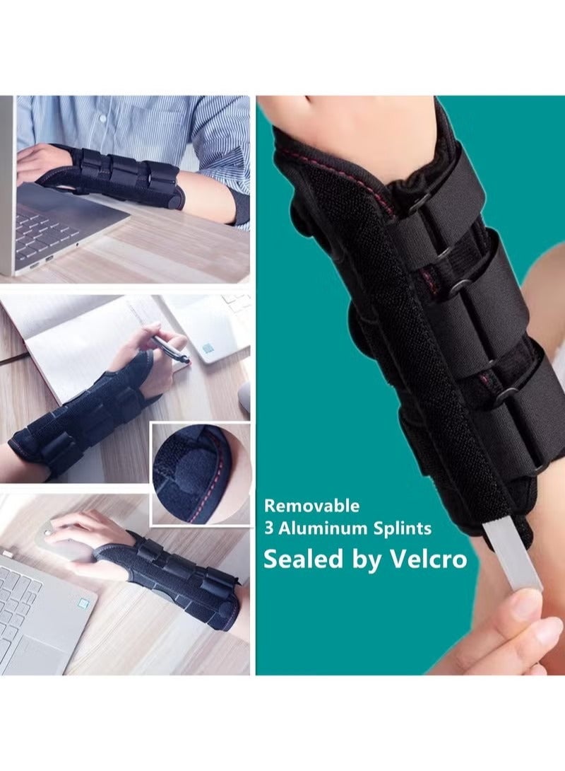 Adjustable Wrist Support Brace For Carpal Tunnel,Fits Both Hands, With Aluminum Splint - Image 4