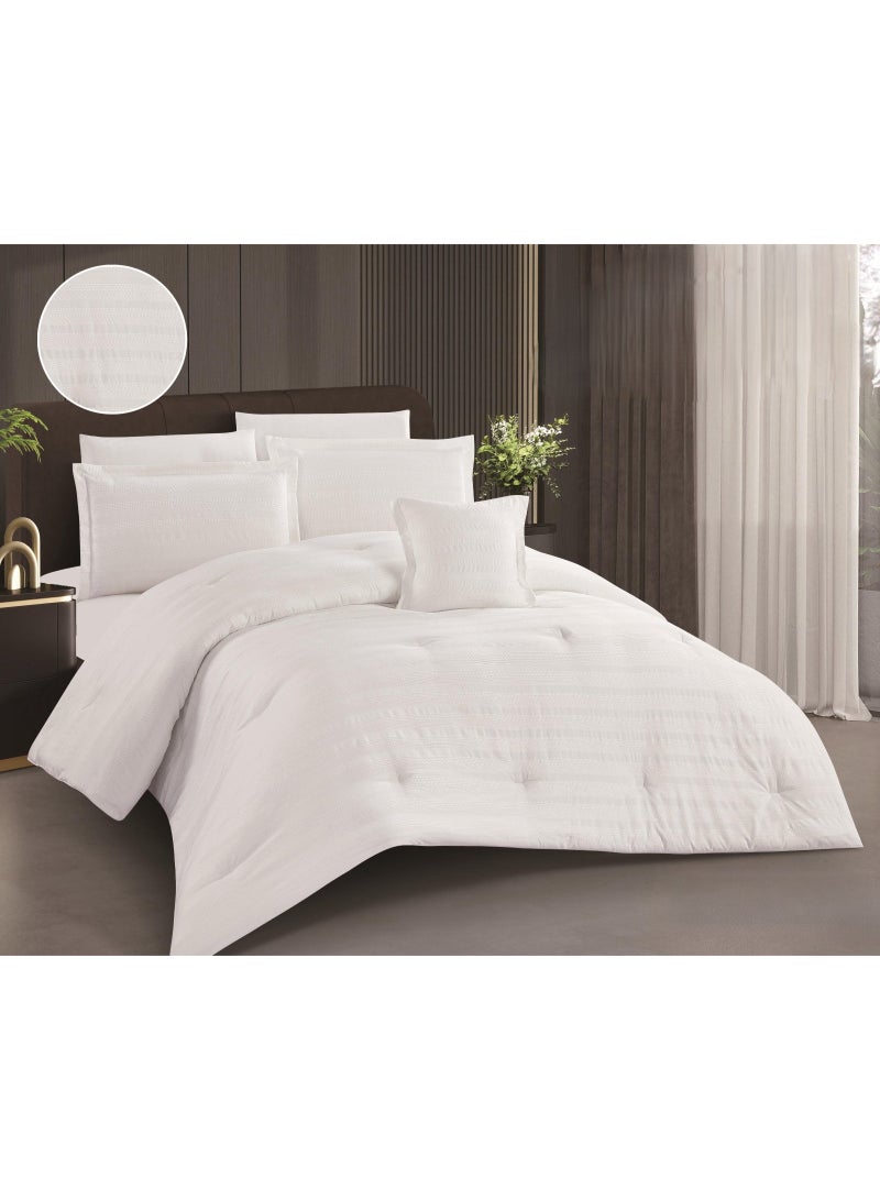 مارك مفرش سرير نفرين بتصميم فندقي ليمنحك عيشة رفاهية الفنادق مقاس 240*260 سم - Image 1