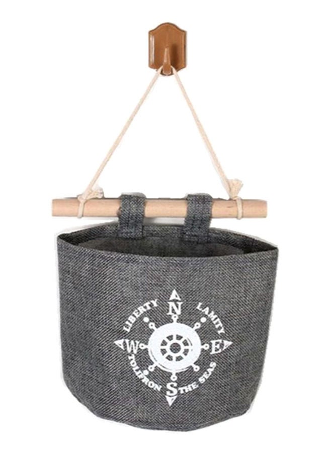 NIBEMINENT Closet Home Wall Hanging Storage Bag Beige/Grey/White