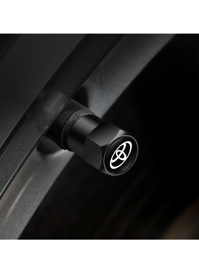 Car Valve Cap Decorative Dustproof Tire Valve Stem Caps (4pcs) Accessories For Toyota RAV4 Corolla Camry Frontier Supra CHR Hilux Tacoma Prado - Image 2