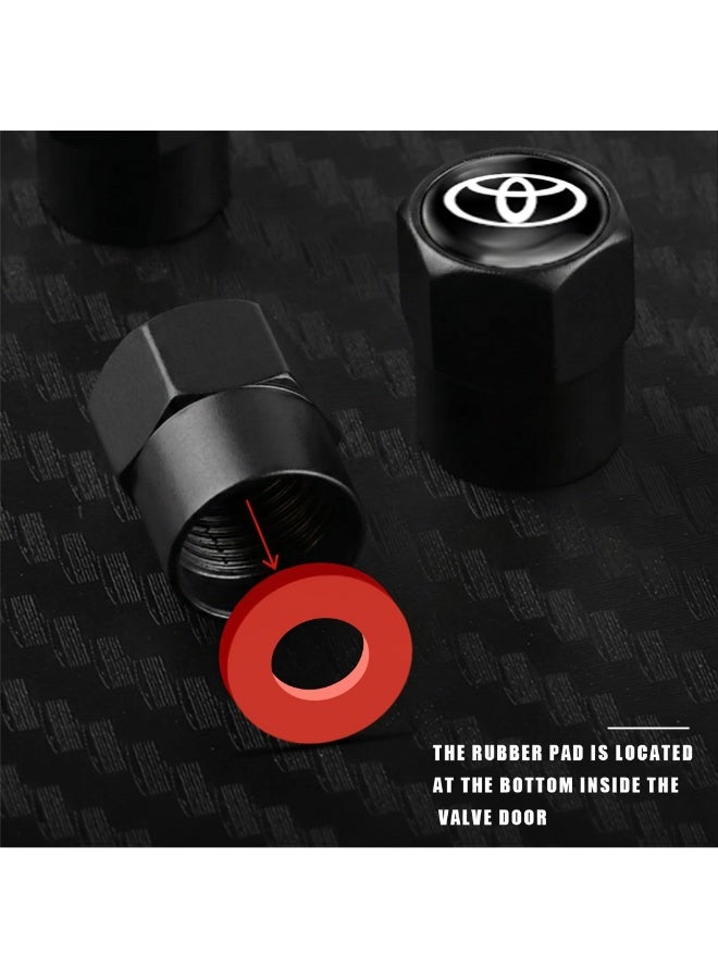 Car Valve Cap Decorative Dustproof Tire Valve Stem Caps (4pcs) Accessories For Toyota RAV4 Corolla Camry Frontier Supra CHR Hilux Tacoma Prado - Image 5