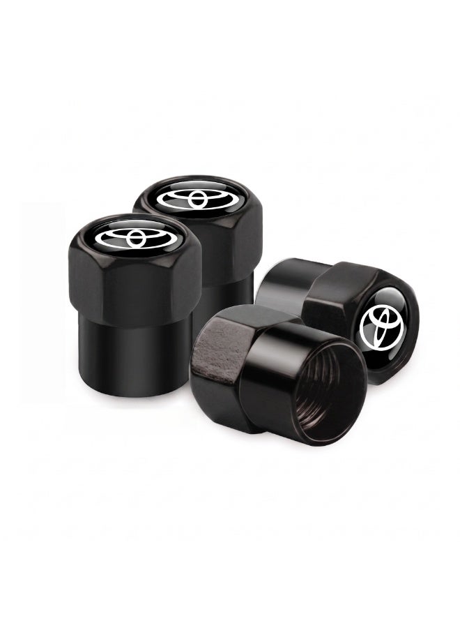 Car Valve Cap Decorative Dustproof Tire Valve Stem Caps (4pcs) Accessories For Toyota RAV4 Corolla Camry Frontier Supra CHR Hilux Tacoma Prado - Image 1