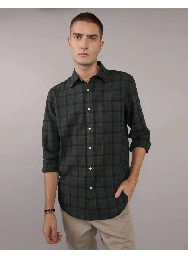 امريكان ايجل AE Plaid Slim Fit Everyday Button-Up Shirt