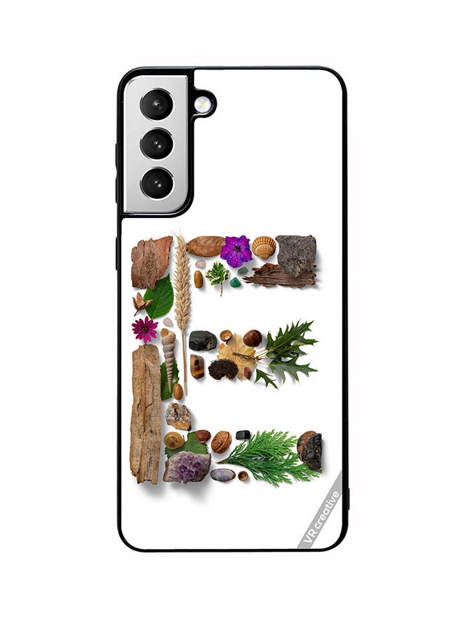 VR CREATIVE Protective Case Cover For Samsung Galaxy S22 5G Alphabet E Design Multicolour - Image 1