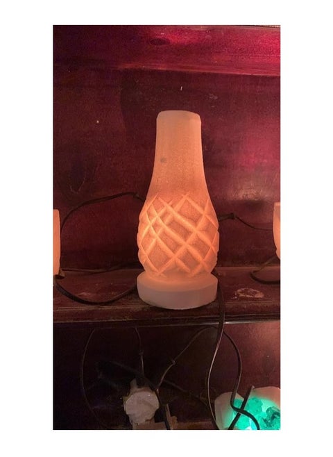 Luminous rock salt lamp vase to attract positive energy and change your life (Lamp shape with lines)