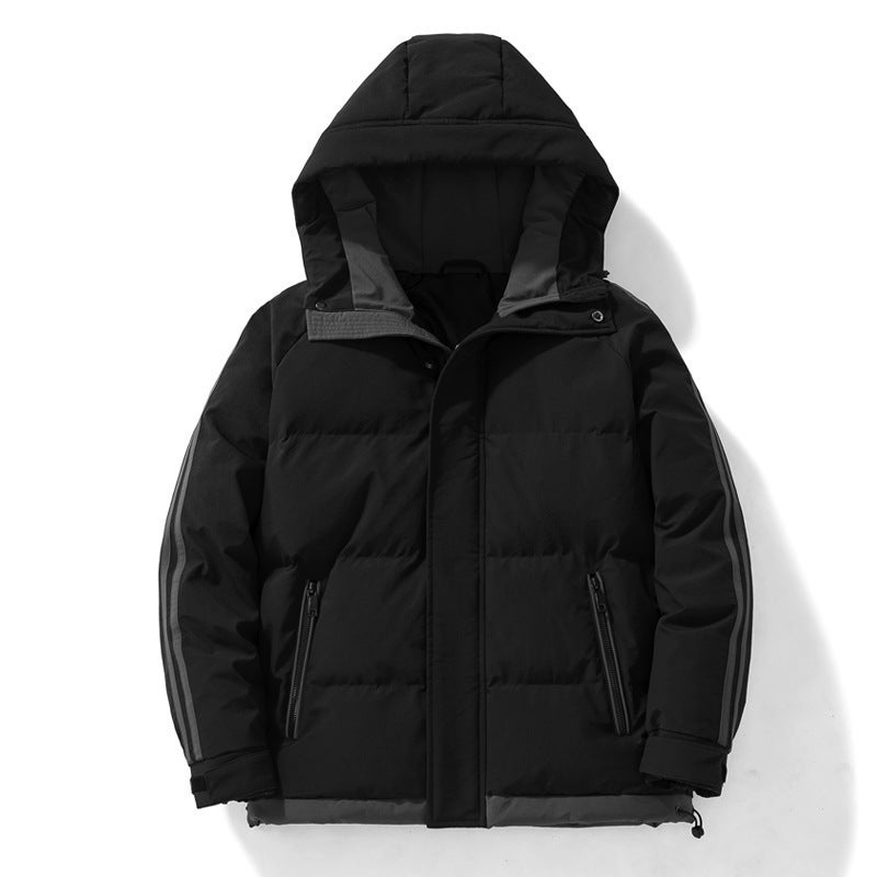 2024 Men'S Winter Plus Size Loose Thickened Korean Style Fashionable Sports Cotton-Padded Jacket Fashionable Brand Cotton-Padded Jacket - Image 5