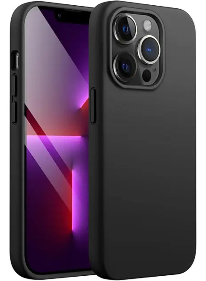 Protective Cover For iPhone 13 Pro Max , Slim Fit Soft Back TPU Case Flexible Silicone Cover Compatible For iPhone 13 Pro Max - Black
