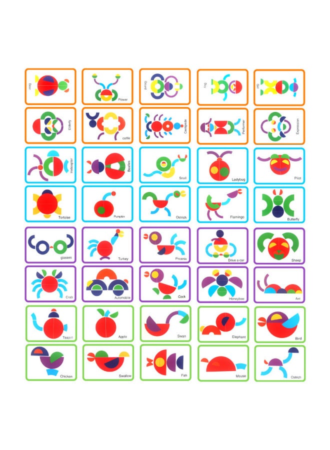 Creative Thinking Stereo Puzzle Toy Children's Wooden Toy Baby Early Education Educational Building Blocks Intelligence Stacked High-Color:Creative Thinking Building Blocks - Image 3